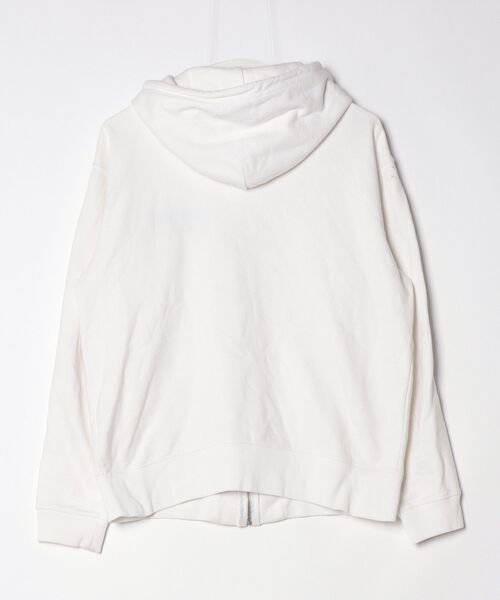 「THRASHER」 ワンポイントジップアップパーカー M ホワイト メンズ_画像2