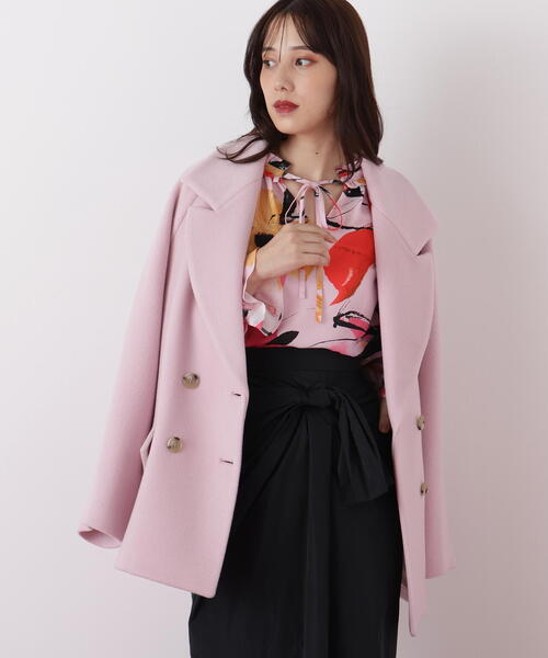 BLUE LABEL ピンク　ピーコート　Pコート　ダブルブレストコート BLUE LABEL ピンク ピーコート Pコート ダブルブレストコート