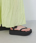 「Teva」 フラットサンダル 24cm ブラ...の詳細画像3