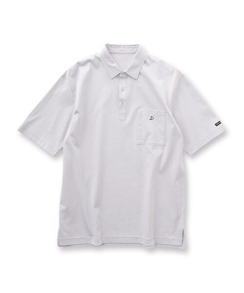 「DRESSTERIOR」 半袖ポロシャツ 91 ネイビー メンズ_画像4