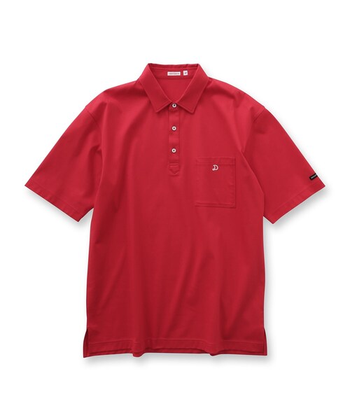 「DRESSTERIOR」 半袖ポロシャツ 91 ネイビー メンズ_画像6