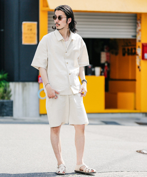 「URBAN RESEARCH Sonny Label」 ショートパンツ LARGE ベージュ メンズ_画像4