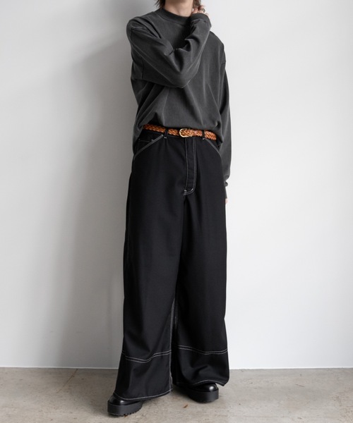 「Casper John」 長袖Tシャツ SMALL ブラック メンズ_画像5