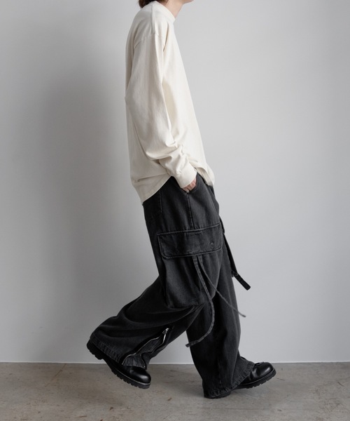 「Casper John」 長袖Tシャツ SMALL ブラック メンズ_画像6