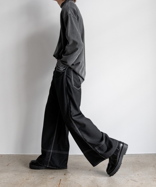 「Casper John」 長袖Tシャツ SMALL ブラック メンズ_画像8