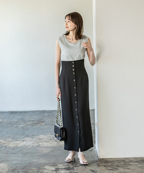 「NOBLE」 ロングスカート 36 ベージュ レディース_画像5