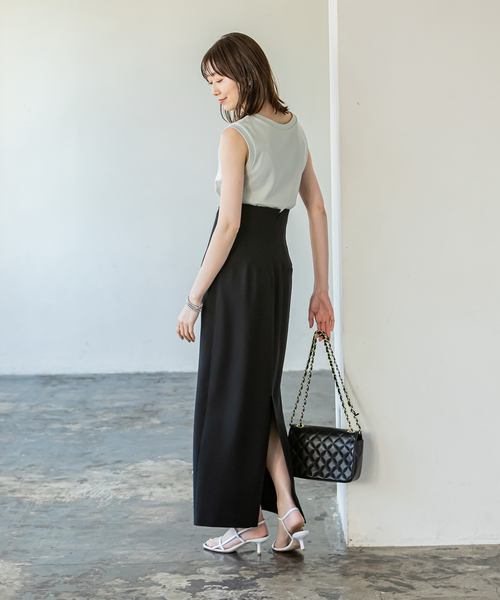 「NOBLE」 ロングスカート 36 ベージュ レディース_画像7