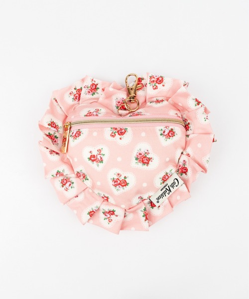 Cath Kidston（キャス・キッドソン） チャーム ハートフリルポーチ