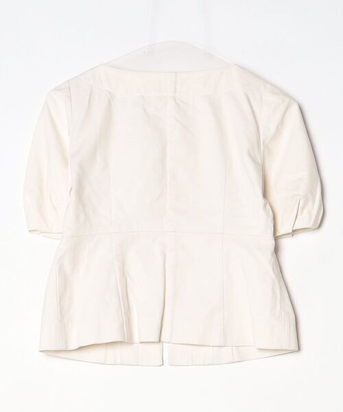 「MELROSE」 ノーカラージャケット 2 ベージュ レディース_画像2