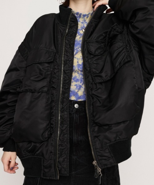 SLY ブルゾン SLY | 【LIMITED ITEM】VINTAGE F／LEATHER S／ブルゾン (ブルゾン