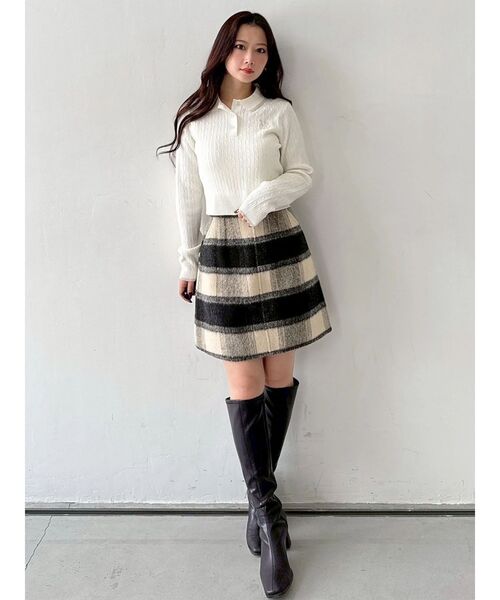 MERCURYDUO（マーキュリーデュオ） スカート シャギーチェックミニ