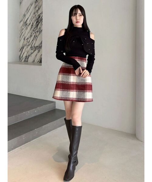 MERCURYDUO（マーキュリーデュオ） スカート シャギーチェックミニ