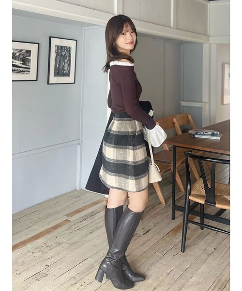 MERCURYDUO（マーキュリーデュオ） スカート シャギーチェックミニ