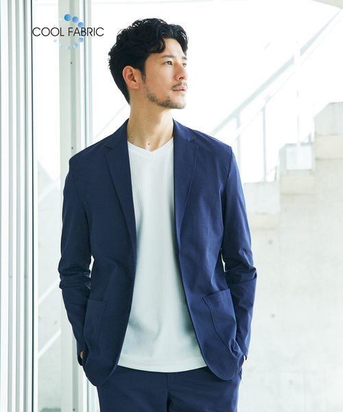 ABAHOUSE GRAY テーラードジャケット 48 ネイビー メンズ : ZOZOTOWN