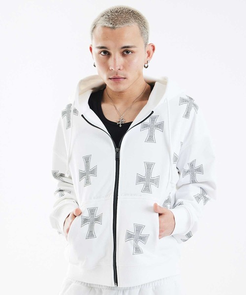 UNKNOWN LONDON（アンノウンロンドン） ベスト ジレ ジップフーディ 