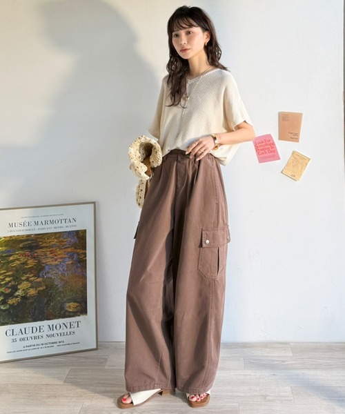 Java ワイドパンツ カーゴパンツ 「JaVaジャバコラボ」程よい抜け感で