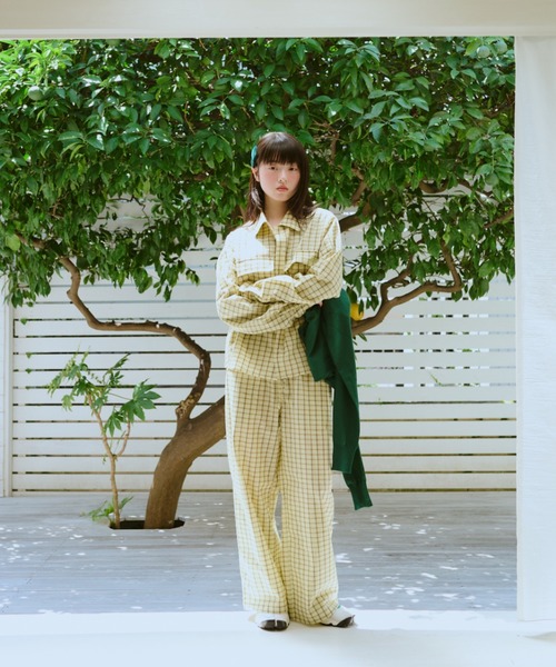 common gull products. イージーパンツ SMALL イエロー レディース