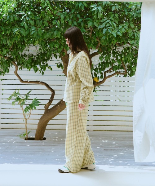 common gull products. イージーパンツ SMALL イエロー レディース