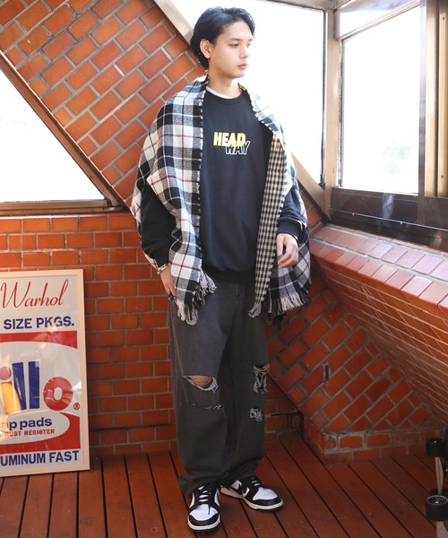 「８(eight)」 ストール FREE イエロー メンズ_画像8