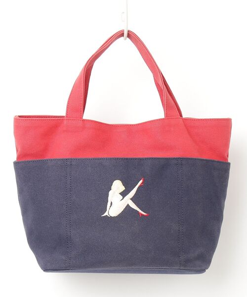Kitamura（キタムラ） 刺繍トートバッグ - レッド レディース