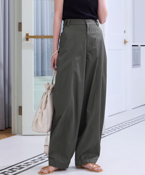 THE CRAFT CREW PRODUCTS ワイドパンツ チノパン バックツイルカーブ