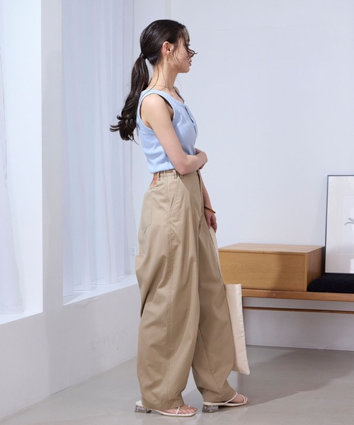 THE CRAFT CREW PRODUCTS ワイドパンツ チノパン バックツイルカーブ
