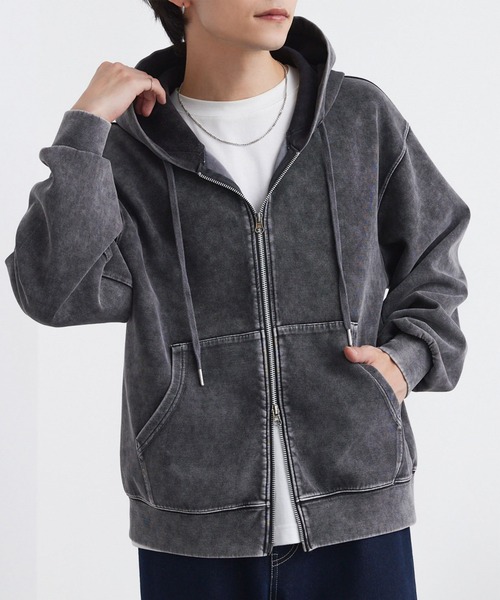 MONO-MART（モノマート） パーカー ヴィンテージライク ケミカル