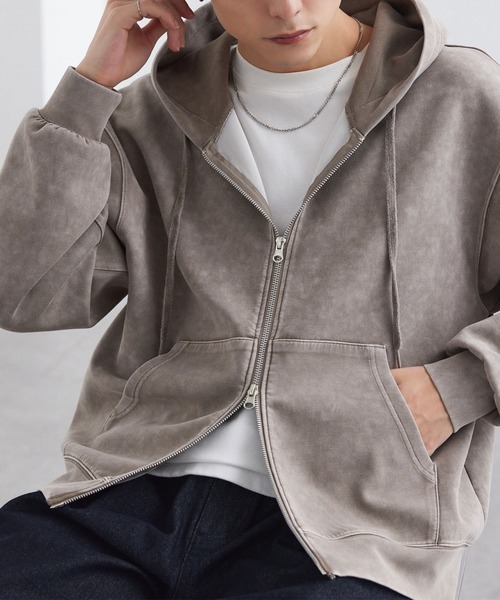 MONO-MART（モノマート） パーカー ヴィンテージライク ケミカル