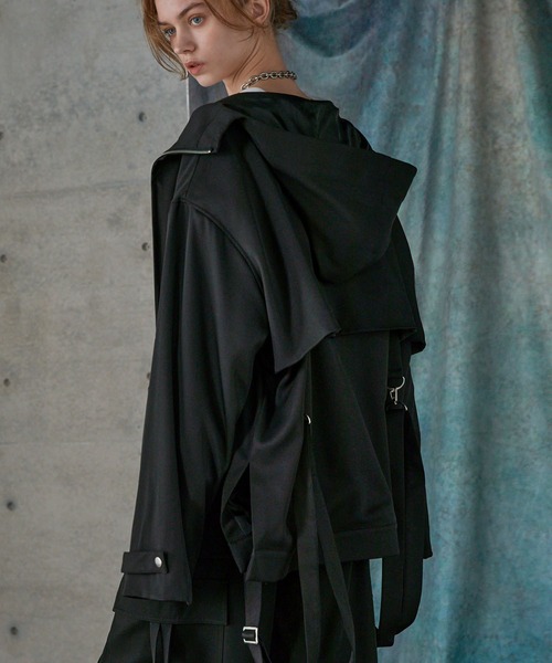 「SERACE」 マウンテンパーカー L ダークブルー メンズ_画像4