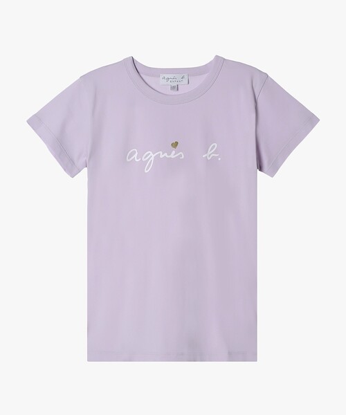 agnes b ちびロゴT agnes b.（アニエスベー） tシャツ ベビー ロゴ コットン 半袖 Tシャツ