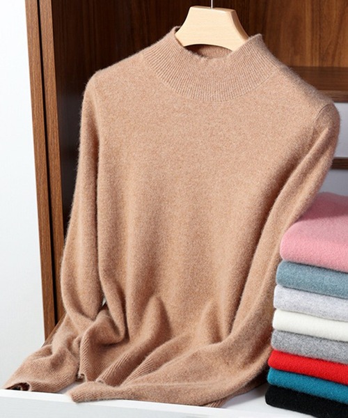 「SETUP7」 「Maison breeze」長袖ニット FREE グレー レディース_画像2