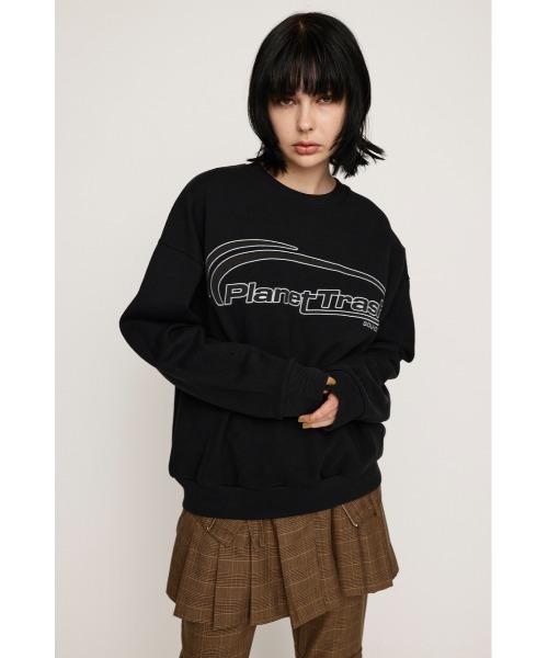 「SLY」 スウェットカットソー FREE ブラック レディース_画像9