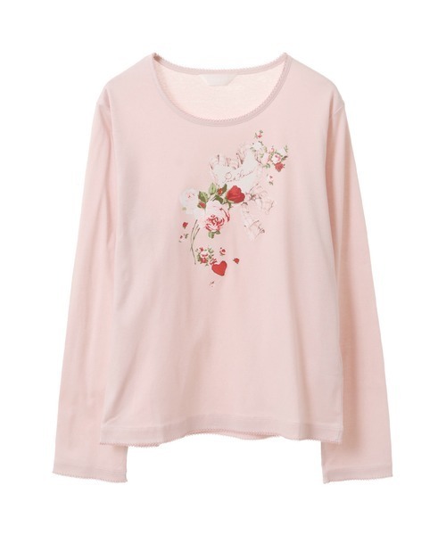 ピンクハウス 長袖カットソー レディース - PINK HOUSE（ピンクハウス） 長袖カットソー LARGE ピンク レディース