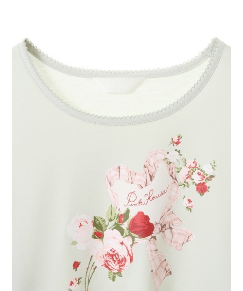 「PINK HOUSE」 長袖カットソー LARGE ピンク レディース_画像4