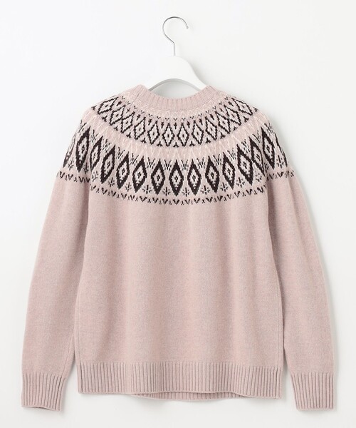 「J.PRESS」 長袖ニット LARGE ベージュ レディース_画像9