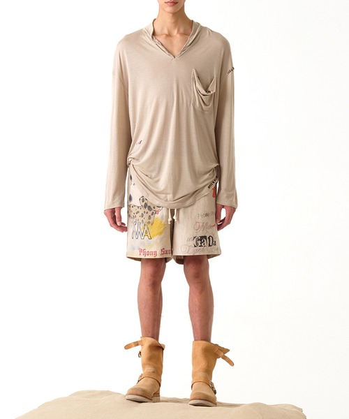 OPEN Yy パンツ 「OPEN YY」PET CLUB DALMATIAN SHORTS レディース