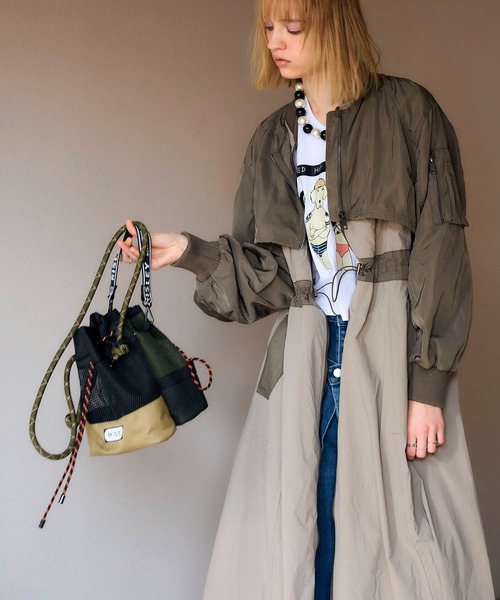 ショルダーバッグ バッグ 「RISLEY×OUTDOOR PRODUCT」メッシュWポシェット レディース_12