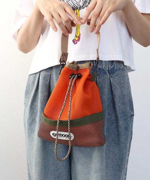 ショルダーバッグ バッグ 「RISLEY×OUTDOOR PRODUCT」メッシュWポシェット レディース_15
