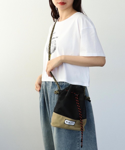 ショルダーバッグ バッグ 「RISLEY×OUTDOOR PRODUCT」メッシュWポシェット レディース_7