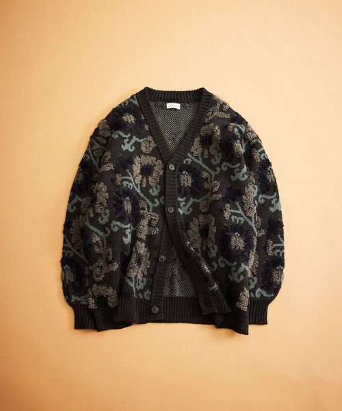 「JUNRED」 ニットカーディガン M ホワイト メンズ_画像6