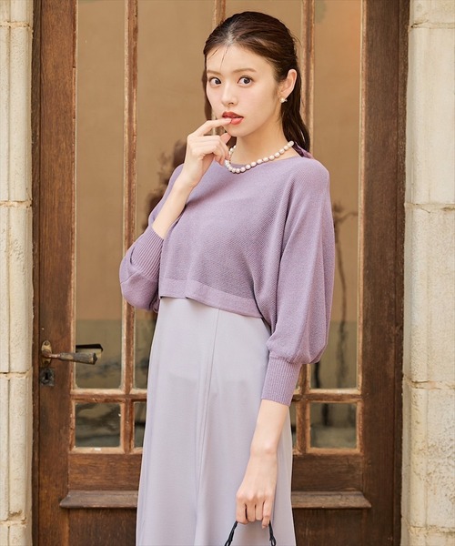 「SWINGLE」 コンビワンピース MEDIUM ブラック レディース_画像3