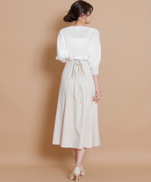 「SWINGLE」 コンビワンピース MEDIUM ブラック レディース_画像9