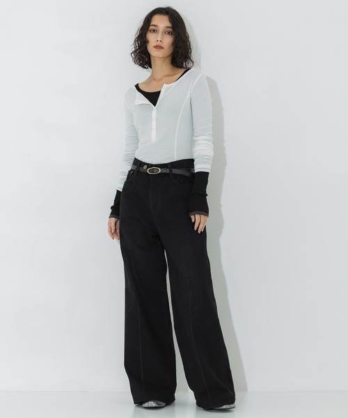 「STUDIOUS」 デニムパンツ 2 インディゴブルー レディースの画像