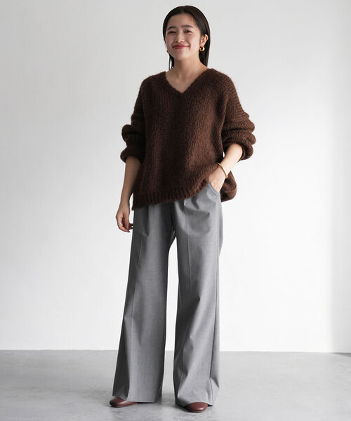 「SLOBE IENA」 パンツ 38 グレー レディース_3