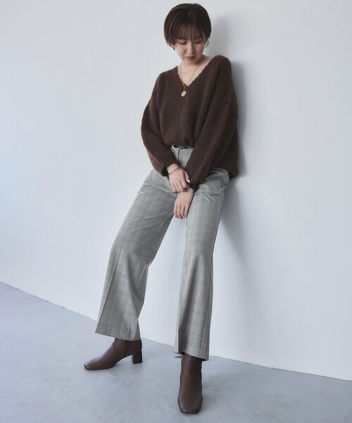 「SLOBE IENA」 パンツ 38 グレー レディース_5