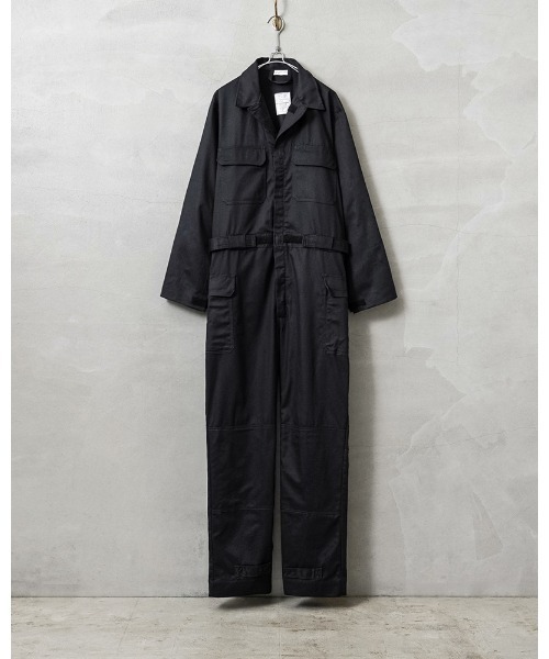 オールインワン 実物 新品 デッドストック 米軍 FLAME RESISTANT ウエストアジャスター エンジニア カバーオール メンズ レディース