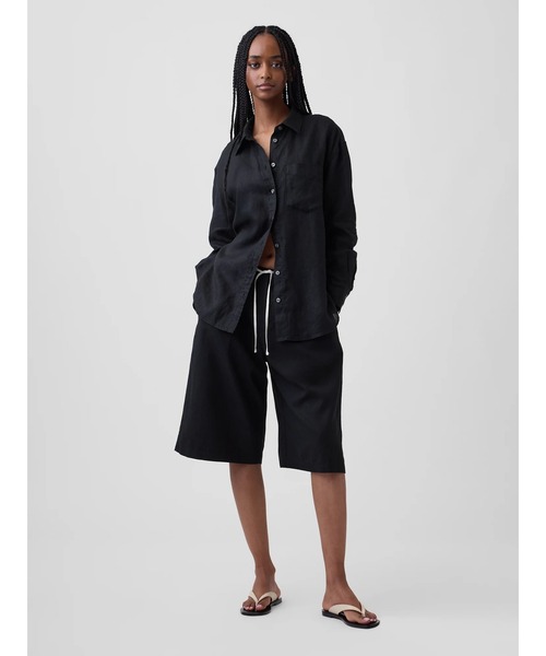 GAP（ギャップ） ハーフパンツ パンツ リネン混 リラックスフィット
