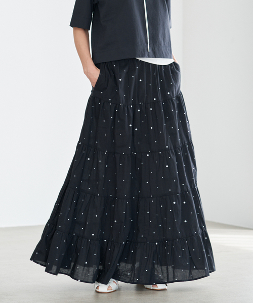 IENA（イエナ） スカート COUTURE D'ADAM/クチュールドアダム Tiered