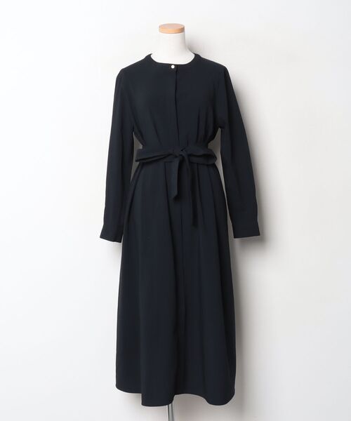 アーバンリサーチ ロッソ URBAN RESEARCH ROSSO UR TECH DRYLUXE ポケットデザインワンピース ネイビー -ファッション通販