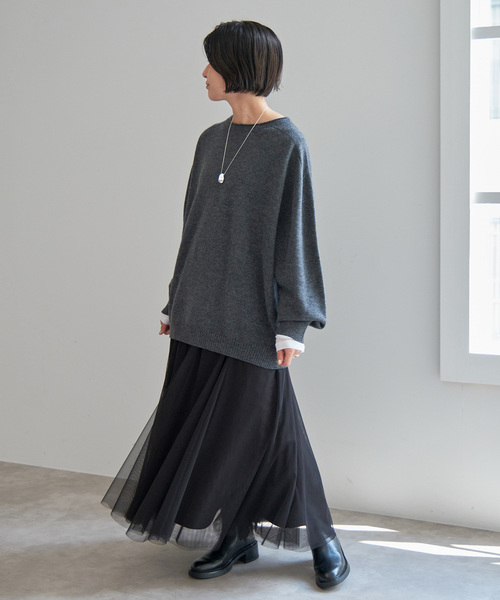 「Spick & Span」 フレアスカート 38 ベージュ系その他 レディース_画像3